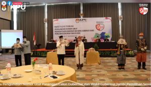 BREAKING NEWS: Nomor Urut Pilgub Jambi, CE-Ratu Nomor 1, Fachrori-Syafril 2 dan Haris-Sani 3