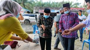 Patuhi Protokol Kesehatan, Al Haris Didampingi Nalim Hadiri Pengukuhan Relawan Haris-Sani
