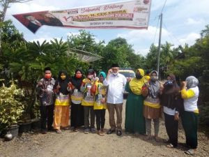 Cek Endra Temui Warga Lagan Ilir, Juber Ajak Warga Suara TPS 100 Persen Pilih CE-Ratu