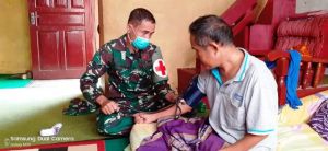 Warga Desa Sungai Langkap Terbantu Adanya Pelayanan Kesehatan Selama Program TMMD