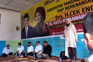 Warga Tebing Tinggi Tanjabbar Siap Menangkan CE-Ratu