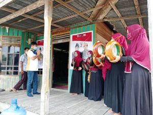 Disambut Dengan Rebana, Syafril Nursal Silaturrahmi Bersama Warga Sungai Terap