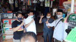 Syafril Blusukan Di Pasar Tebing Tinggi Tanjabbar Sambil Bagi Masker, Warga Berikan Apresiasi