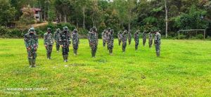 Apel Pagi Jadi Ajang Evaluasi Capaian Kerja Hingga Pembagian Tugas Baru Satgas TMMD