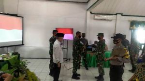 Penyerahan Hasil TMMD Bupati Kerinci Puji Kerja Anggota TMMD Kodim Kerinci