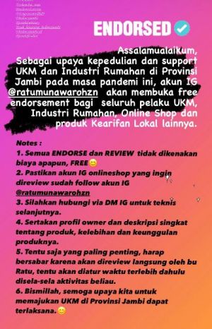 Jangan Lewatkan... Begini Cara Agar Produk UKM Bisa Diendorse Ratu Munawaroh