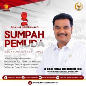 Momentum Sumpah Pemuda, SAH Ajak Generasi Muda Menjaga Indonesia