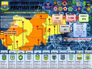 32 Orang Dinyatakan Positif Covid-19, Salah Satunya Bayi 6 Bulan Asal Kota Jambi