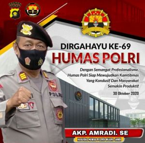 Polres Muaro Jambi Mengucapkan HUT ke-69 Humas Polri, Ini Sejarah Awal Terlahirnya
