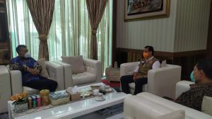 Restuardy Daud Sambangi Walikota Jambi Fasha Bahas Persiapan Pilkada di Kota Jambi 