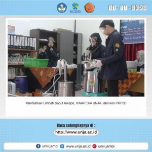 Manfaatkan Limbah Sabut Kelapa, HIMATEKA Unja Jalankan PHP2D