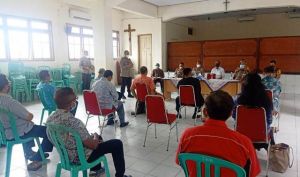 Kapolda Jambi  Silaturahmi ke Gereja Theresia Bahas Perayaan Natal dan Prokes Covid-19
