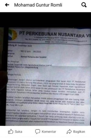 Tanah Markas FPI di Megamendung Bogor Disoal Diduga Ilegal