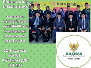 BAZNAS Kota Jambi optimis Tatap Target Tahun 2021