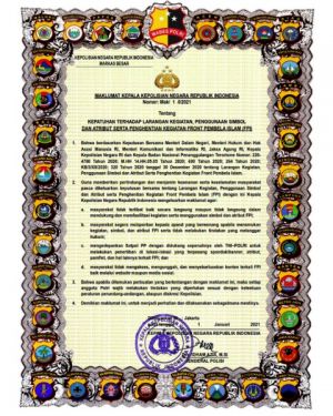 Polda Jambi Kawal Maklumat Kapolri Soal Larangan Penggunaan Simbol, Atribut serta Kegiatan FPI 