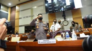Komjen Pol Listyo Sigit Hadiri Sidang Paripurna DPR RI Pengesahan Kapolri Baru