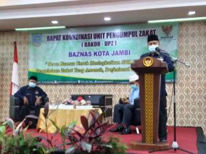 Wawako Dr Maulana Buka Acara Rakor UPZ BAZNAS Kota jambi
