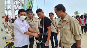 Ketua KONI Jambi Budi Setiawan Buka Pelatda Mandiri Panjat Tebing