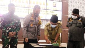 Wabup H Mashuri Tandatangani Zona Integritas WBK dan WBBM