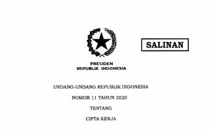 Pemerintah Terbitkan 49 Peraturan Pelaksana Undang-Undang Cipta Kerja