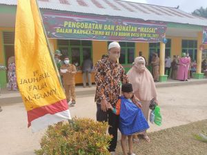 Warga Senang Ada Program TMMD Sunatan Massal di Desa Sungai Terap