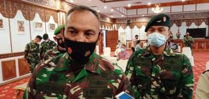 Danrem Pesan ke Satgas TMMD di Sungai Terap Jaga Protokol Kesehatan