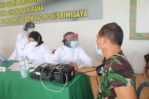 150 Satgas TMMD Ikut Jalani Vaksinasi Tahap Pertama