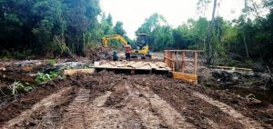 Jembatan Titik Ketiga dari Program TMMD Segera Rampung