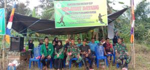 Satgas TMMD Berpartisipasi di Turnamen Bola yang Digelar Mahasiswa Kukerta