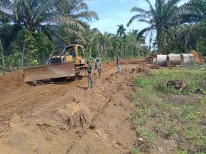 Jalan Tembus Mekar Jaya-Talang Belido Mulai Diratakan