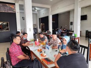 Siapkan Workshop Indonesia Tangguh, Kabid Media FKPT Jambi Pimpin Rapat