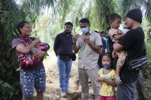 Dirreskrimsus Polda Jambi Juga Sapa Warga Sekitar Agar Tidak Lakukan Aktivitas Ilegal Driling
