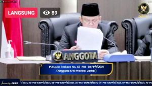 Tidak Terbukti Berpihak, DKPP Hanya Berikan Peringatan Keras ke Anggota KPU Provinsi Jambi