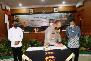 Nota Kesepahaman Aplikasi Asap Digital Pengendalian Karhutla Polda Jambi Ditandatangani