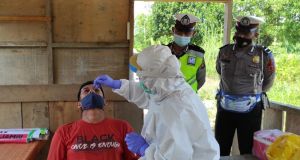 PPKM Diberlakukan, Masuk Perbatasan Jambi, Pengendara Wajib Tes Antigen