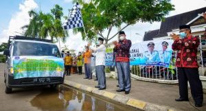 Gulirkan Tanjabbar BERKAH, Bupati Launching Kebijakan ASN Beli Beras Lokal