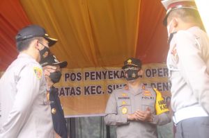 Cek Pos Penyekatan Mudik di Perbatasan Sumsel, Kapolda Jambi Ingatkan Petugas Jangan Kasar 
