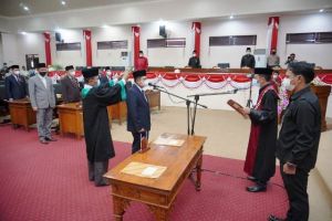 DPRD Tanjabbar Gelar Paripurna Pengucapan Sumpah Ketua DPRD Sisa Masa Jabatan Tahun 2019 - 2024