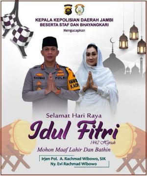 Idul Fitri 1442 H Ditengah Pandemi, Kapolda Jambi Himbau Masyarakat Tetap Patuhi Prokes
