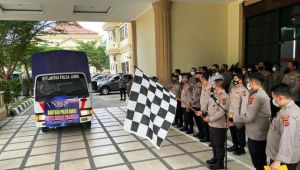 Polda Jambi Salurkan Bantuan ke Korban Kebakaran di Tanjabtim