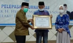 Masuki Pensiun, Haris Sampaikan Terimakasih Atas Pengabdian H Hendri Maidalef 