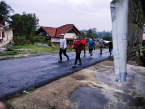 Jaga Kebugaran, Danrem Gapu Olahraga Jalan Kaki Bersama Kelilingi Kota Bangko