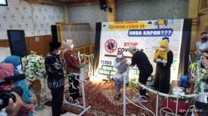 Penuhi Target, Warga Tanjabbar Antusias Ikut Vaksinasi Serentak 