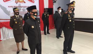 Wabup Hadiri Upacara HUT Bhayangkara ke-75 di Merangin