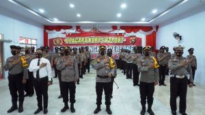 Hari Bhayangkara ke 75, Perwira dan Bintara Polres Merangin Naik Pangkat
