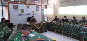 Satgas TMMD Kodim 0420 Sarko Lakukan Evaluasi Kerja Program TMMD di Desa Bukit Beringin
