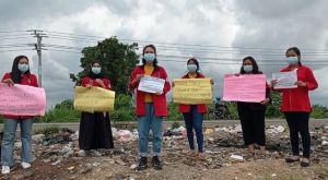 Jalan Raya Jadi Tempat Pembuangan Sampah, Sarinah GMNI Jambi Pertanyakan  Pemkab Muaro Jambi
