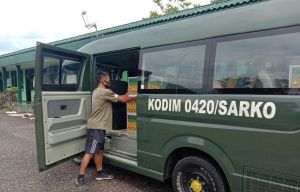 Sukseskan Pelaksanaan TMMD Ke 111, Staf Logistik Siapkan Kebutuhan Acara Puncak