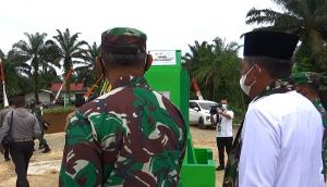 Danrem Tinjau Tugu Prasasti TMMD Ke 111 yang Jadi Bukti sejarah 