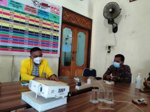 Ketua Golkar Kota Jambi Budi Setiawam Audensi Kepengurusan ke KPU Kota Jambi